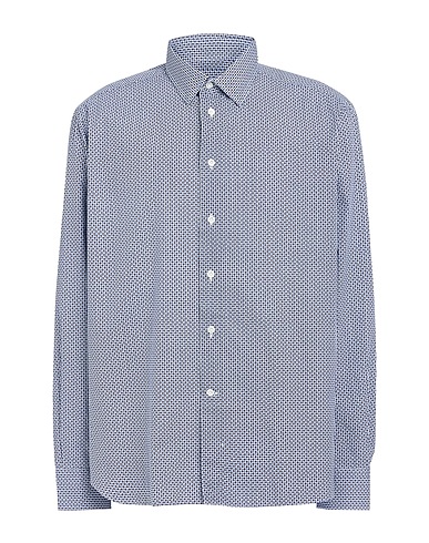 BRANCACCIO Patterned shirt Blue 100% Cotton
