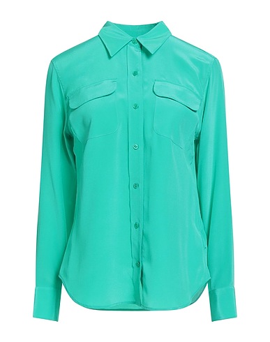 EQUIPMENT Camicie e bluse in seta Verde smeraldo 100% Seta