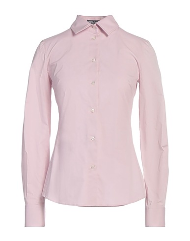 DOLCE&GABBANA Solid colour shirts & blouses Light pink 97% Cotton, 3% Elastane