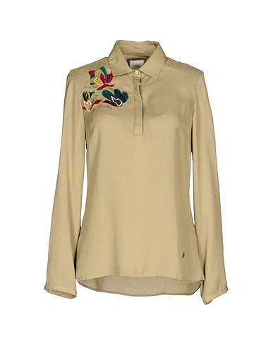 LA MARTINA Top VERDE MILITARE 100% Viscose