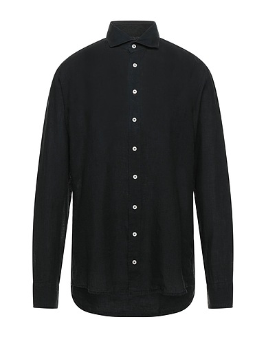 BASTONCINO Camicia in lino Nero 100% Lino