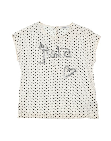 DOLCE&GABBANA Top White 91% Silk, 9% Elastane