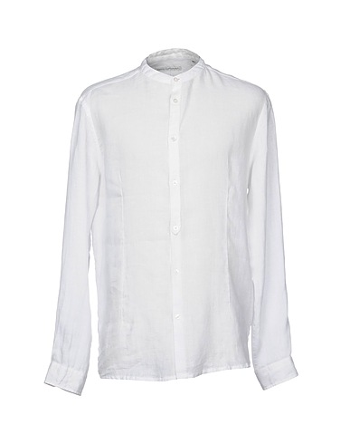 DANIELE ALESSANDRINI リネンシャツ ホワイト リネン 100%