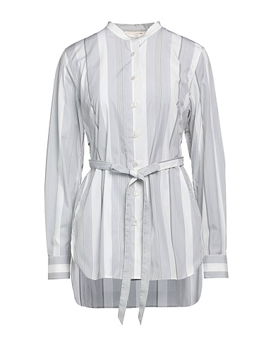 GUGLIELMINOTTI Striped shirt Grey 100% Cotton