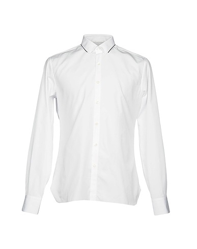 LANVIN Solid colour shirt White 100% Cotton