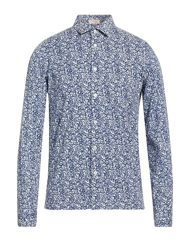 ALTEA Hemd mit Muster Blau 100% Baumwolle