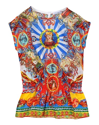 DOLCE&GABBANA Top Rosso 100% Cotone