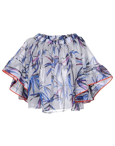 PUCCI Off-the-shoulder top Light grey 99% Rayon, 1% Other Fibres
