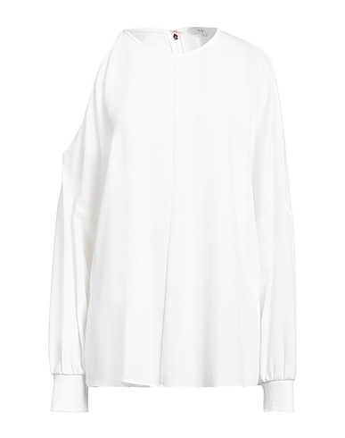 TIBI Top White 55% Triacetate, 45% Polyester, Elastane