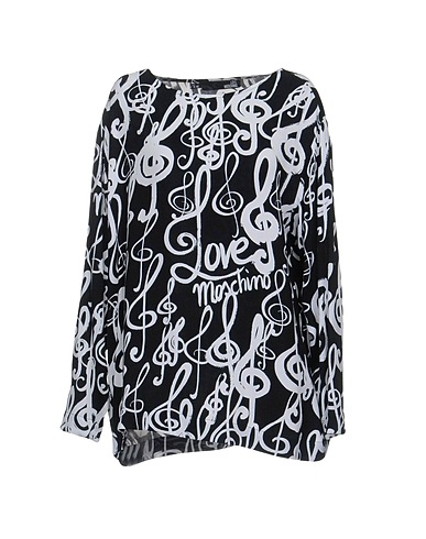 LOVE MOSCHINO Top Black 100% Viscose
