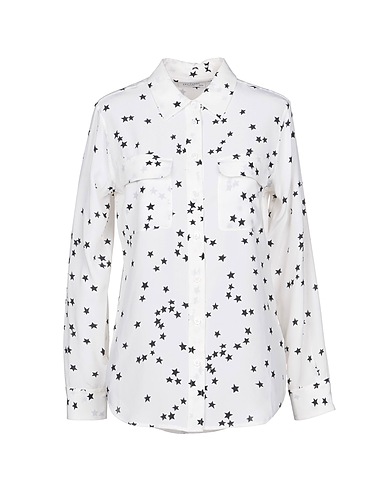 EQUIPMENT Camicie  e bluse fantasia Bianco 100% Seta