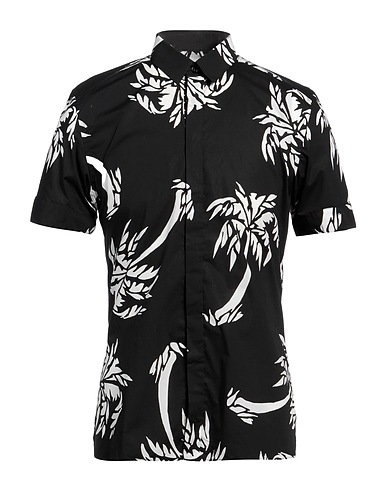 DOLCE&GABBANA Patterned shirt 88% Cotton, 12% Silk