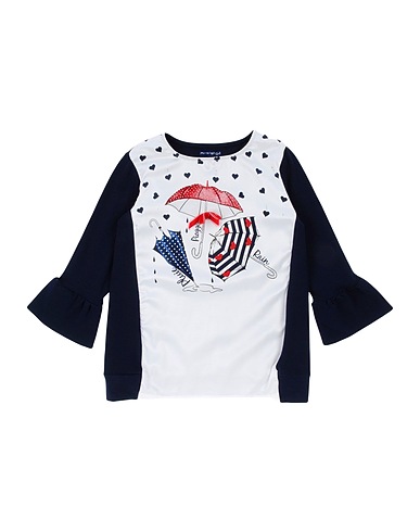 ARTIGLI Girl T-shirt Midnight blue 95% Cotton, 5% Elastane