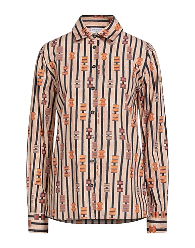 STELLA JEAN Striped shirt Sand 100% Cotton