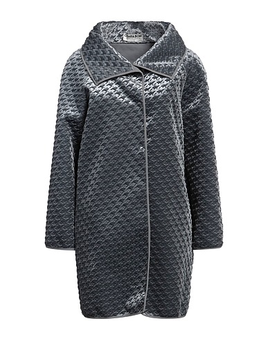 CHIARA BONI LA PETITE ROBE Full-length jacket Grey 72% Polyamide, 28% Elastane