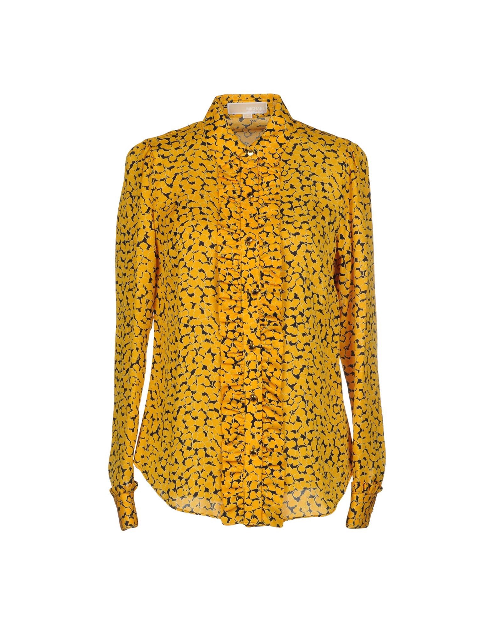 michael kors shirt dress yellow
