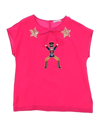DOLCE&GABBANA Top Fuchsia 100% Silk, Polyester, Cotton