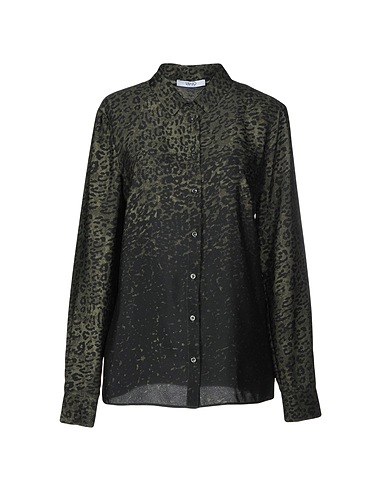 LIU •JO Patterned shirts & blouses Military green 100% Polyester