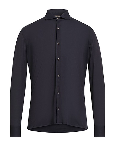 H953 Solid color shirt Navy 50% Supima Cotton, 50% Modal