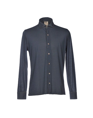 H953 Solid colour shirt Lead 50% Supima Cotton, 50% Modal