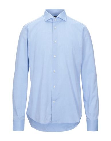 Alessandro Boni Solid Color Shirt In Blue