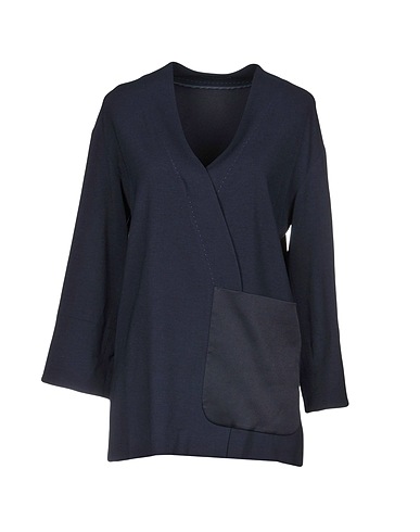 ANTONELLI Top Midnight blue 80% Viscose, 17% Virgin Wool, 3% Elastane
