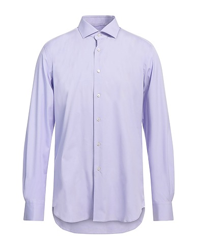 XACUS Camicia tinta unita Lilla 96% Cotone, 4% Elastan