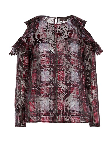 SIMONA CORSELLINI Top Burgundy 52% Viscose, 48% Silk