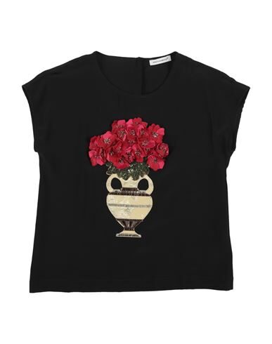 Shop Dolce & Gabbana Toddler Girl Top Black Size 6 Silk