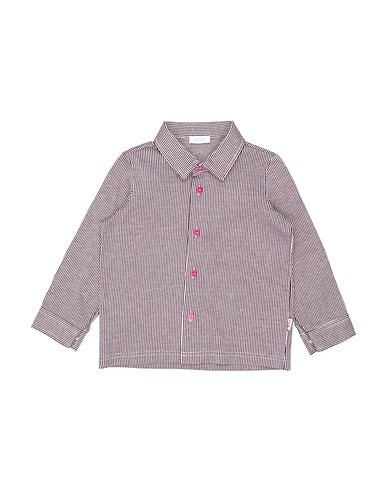 IL GUFO Hemd mit Muster Bordeaux 100% Baumwolle