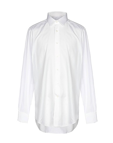 LANVIN Solid colour shirt White 100% Cotton
