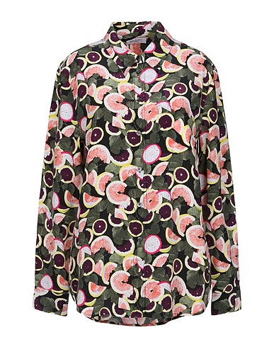 EQUIPMENT Floral shirts & blouses Green 100% Silk
