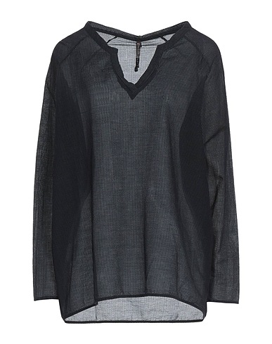 MANILA GRACE Top Black 50% Polyamide, 37% Cotton, 13% Silk