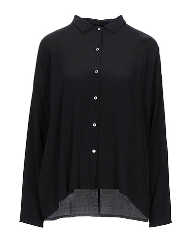 CROSSLEY Solid color shirts & blouses Black 100% Viscose