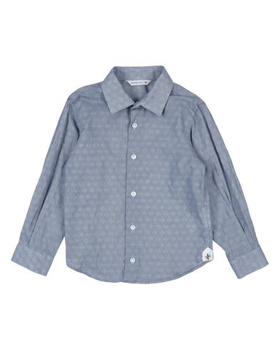 manuel ritz kids patterned shirt in dark blue