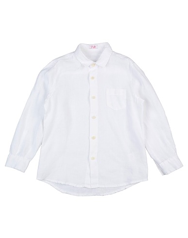 IL GUFO Solid colour shirt Ivory 100% Linen