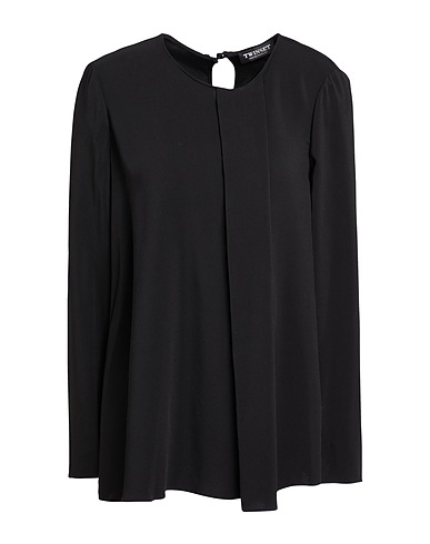 TWINSET トップス ブラック レーヨン 95% / ポリウレタン 5%