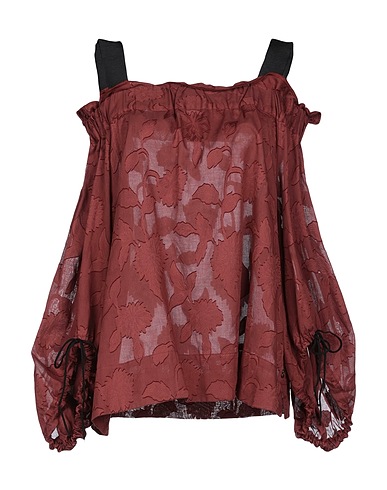 OTTOD'AME Top Chocolate brown 100% Cotton