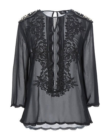 ELISABETTA FRANCHI Top Black 100% Polyester