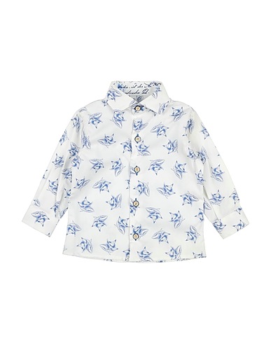 NEILL KATTER Patterned shirt White 97% Cotton, 3% Elastane