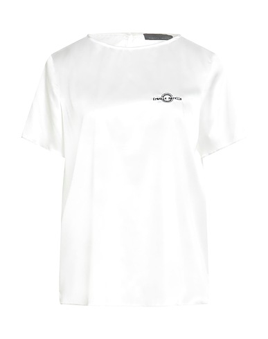 FRANKIE MORELLO Top BIANCO 95% Viscose, 5% Elastane