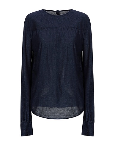 GOLDEN GOOSE DELUXE BRAND Blouse Midnight blue 90% Viscose, 6% Polyester, 4% Polyamide