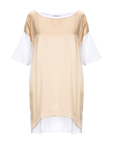KANGRA Top Beige 96% Cotton, 4% Elastane, Silk