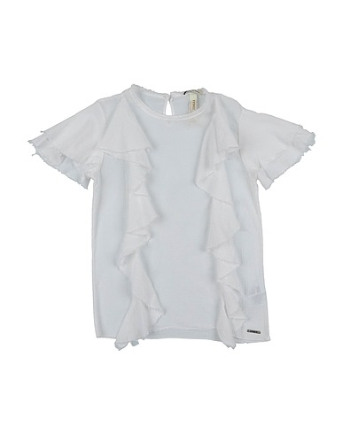 MET JEANS Blusa Bianco 100% Cotone