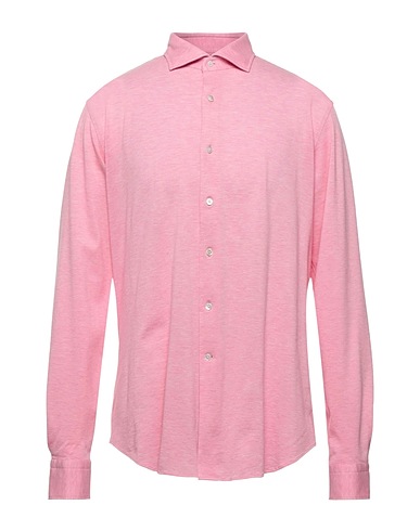 ALESSANDRO GHERARDI Solid colour shirt Pink 100% Cotton