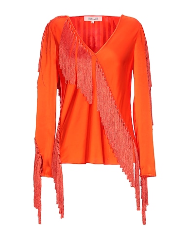 DIANE VON FURSTENBERG Top Arancione 86% Trevira®, 14% Poliestere
