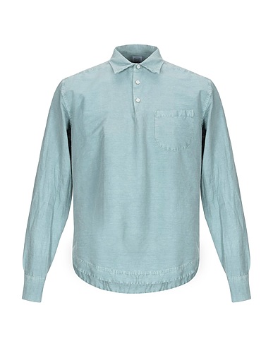ALESSANDRO GHERARDI Camicia tinta unita Grigio 41% Cotone, 38% Lino, 19% Poliammide, 2% Elastan