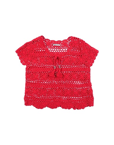 ERMANNO SCERVINO JUNIOR Top Rosso 100% Cotone