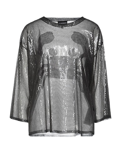 EMPORIO ARMANI Top Black 55% Polyamide, 45% Polyester, Viscose