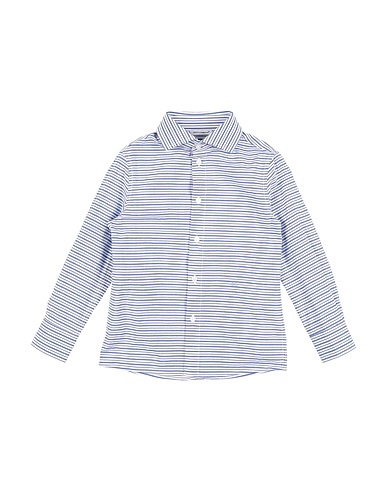 DOLCE&GABBANA Patterned shirt Slate blue 100% Cotton